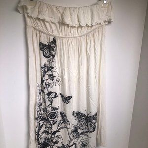 Twenty one ivory and black shirt/dress